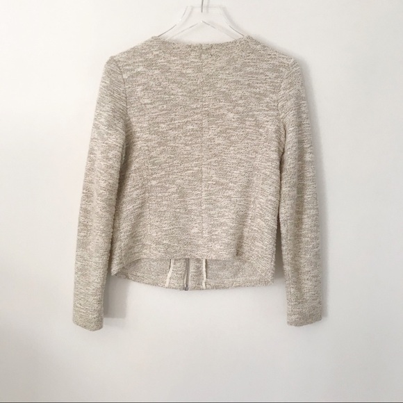 LOFT Lou & Grey Tan Shimmer Jacket Size Small - Picture 5 of 7